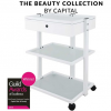 Capital Pro Beauty Trolley with Drawer – White
